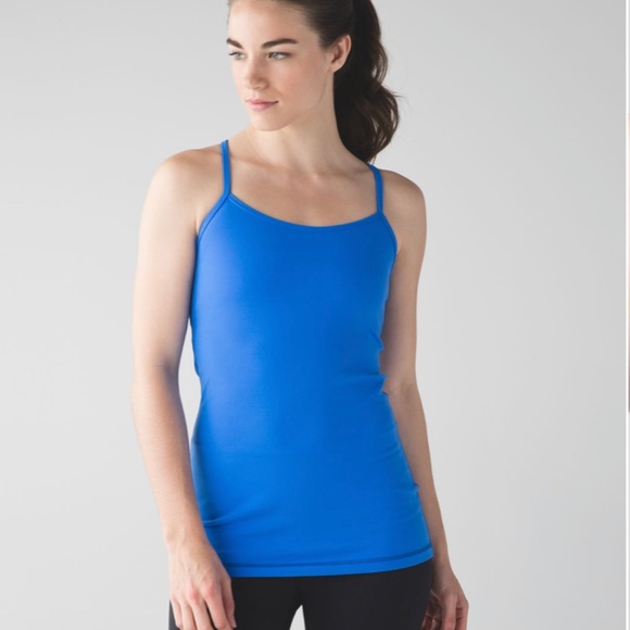 lululemon athletica Tops - Lululemon Power Y Tank Pipe Dream Blue Size 6